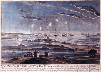 El ataque británico al Fuerte McHenry, Baltimore en 1812